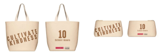Sac et trousse Cultivate Kindness ClarinsxMary's Meals